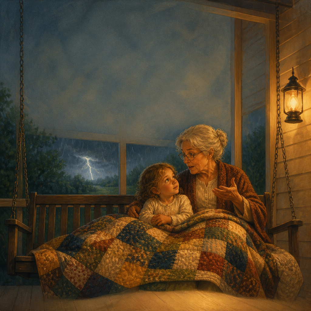 Grandma's Storm Stories — picture book cover